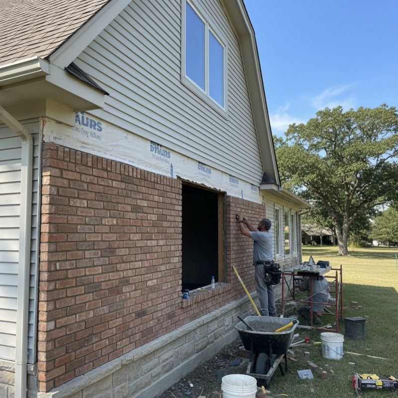 Brick Veneer Siding Installation detail